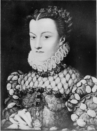 Portrait of Elizabeth of Austria, Wife of Charles IX.  François Clouet.