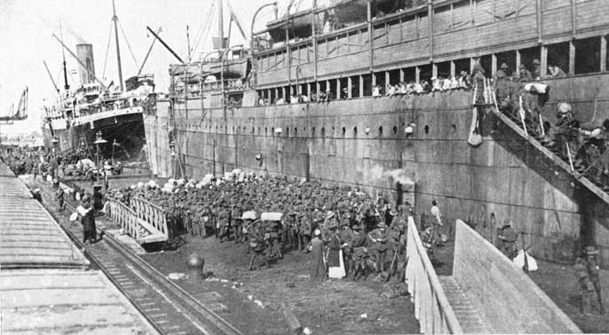 Disembarking at Alexandria