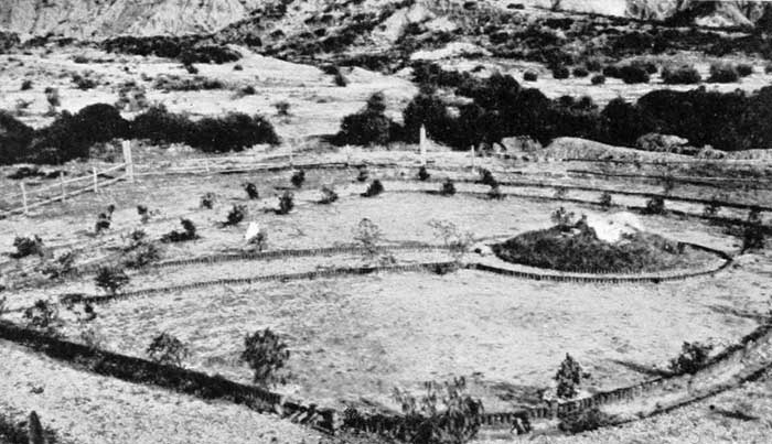 A Turkish Victory Monument behind No. 1 Post.