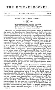 The Knickerbocker, Vol. 10, No. 6, December 1837