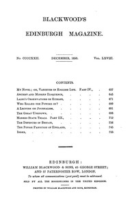 Blackwood's Edinburgh Magazine, Vol. 68, No 422, December 1850