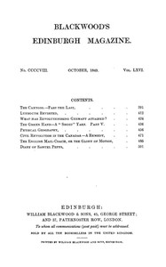 Blackwood's Edinburgh Magazine, Volume 66, No. 408, October 1849
