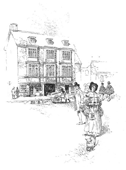 SOUTH VIEW OF FALCON TAVERN, ON THE BANK SIDE, SOUTHWARK, AS IT APPEARED IN 1805