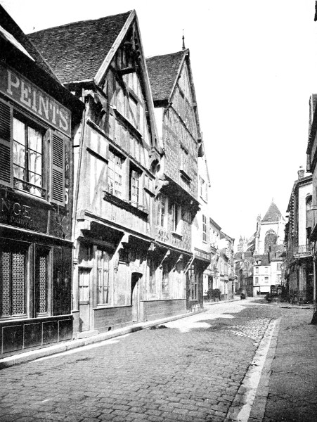 Old Houses on the Rue de La Manufacture, Beauvais.