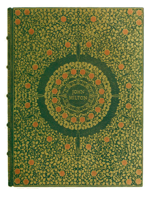 BOOKBINDING IN GREEN MOROCCO, WITH INLAY AND GOLD TOOLING. BY DOUGLAS COCKERELL