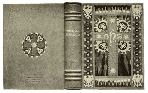 BOOKBINDING IN RUSSIAN LEATHER, WITH INLAY AND TOOLING. DESIGNED BY HENRYK UZIEMBLO, EXECUTED BY ROBERT JAHODA