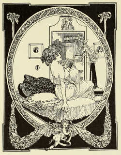 DECORATIVE ILLUSTRATION BY FRANZ VON BAYROS FOR VON SCHLOEMPS'S “DER PERVERSE MAIKÄFER” PUBLISHED BY GEORG MÜLLER, MUNICH