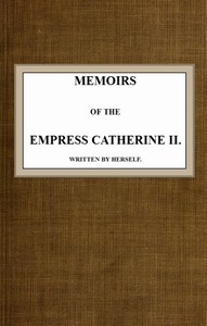 Memoirs of the Empress Catherine II.图书封面