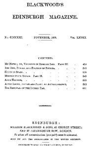 Blackwood's Edinburgh Magazine, Volume 68, No. 421, November 1850