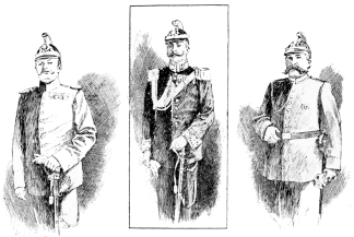 Inspector. Captain. Foot Gendarme. SAXON POLICE.