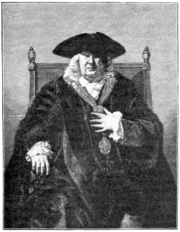 SIR JOHN FIELDING, THE BLIND BOW STREET MAGISTRATE.  (From the Portrait by M. W. Peters, R.A.)