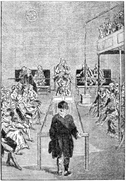 SIR JOHN FIELDING OFFICIATING AT BOW STREET.  (From a Drawing by Dodd.)