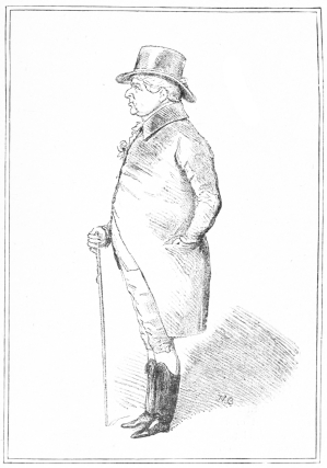 SKETCH OF TOWNSEND of Bow Street.  (Drawn by Richard Doyle.)