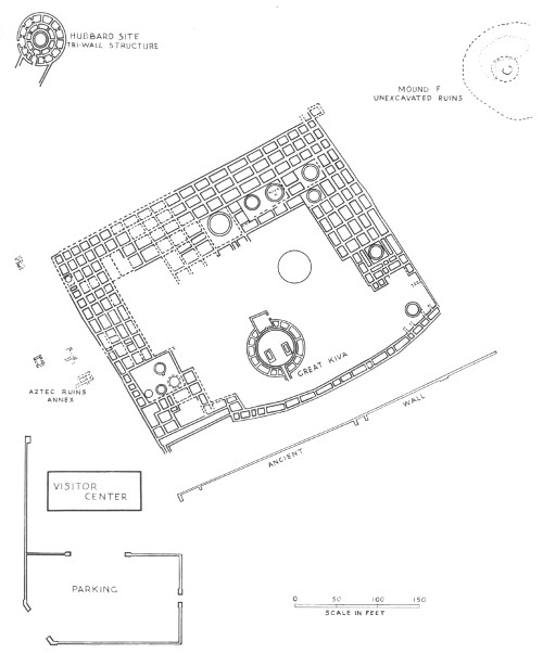 AZTEC RUINS—GROUND PLAN