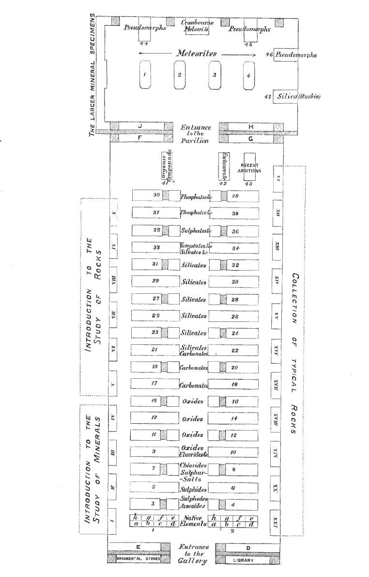 Plan of the Mineral Gallery