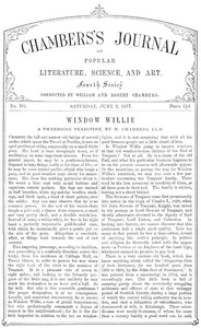 Chambers's Journal of Popular Literature, Science, and Art, No. 701