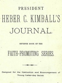 President Heber C. Kimball's Journal