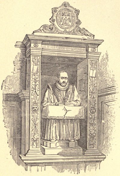 STOW'S MONUMENT, IN THE CHURCH OF ST. ANDREW UNDERSHAFT, LONDON