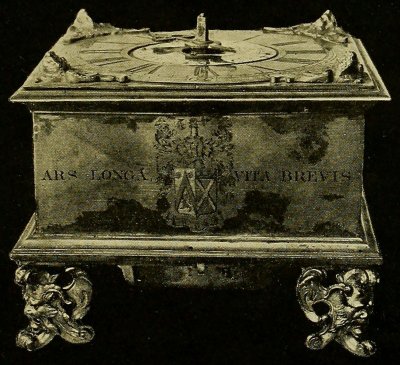 Large Brass Table Clock, Dutch, Seventeenth Century, Newsom, London, 1565