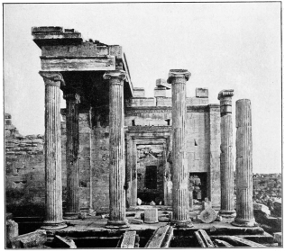 ERECHTHEUM, ATHENS, FROM THE NORTH, SHOWING NORTH PORTICO.