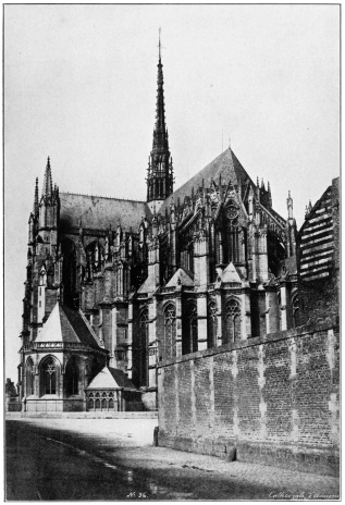 CATHEDRAL AT AMIENS (SOMME) FRANCE, CHOIR AND SOUTH TRANSEPT FROM THE S. E.