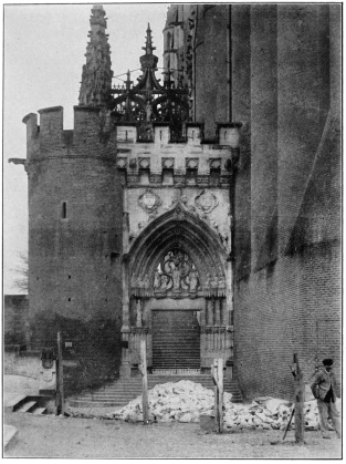 CATHEDRAL AT ALBI (TARN), FRANCE, OUTER GATE LEADING TO SOUTH PORCH.