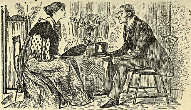 Gentleman and lady talking