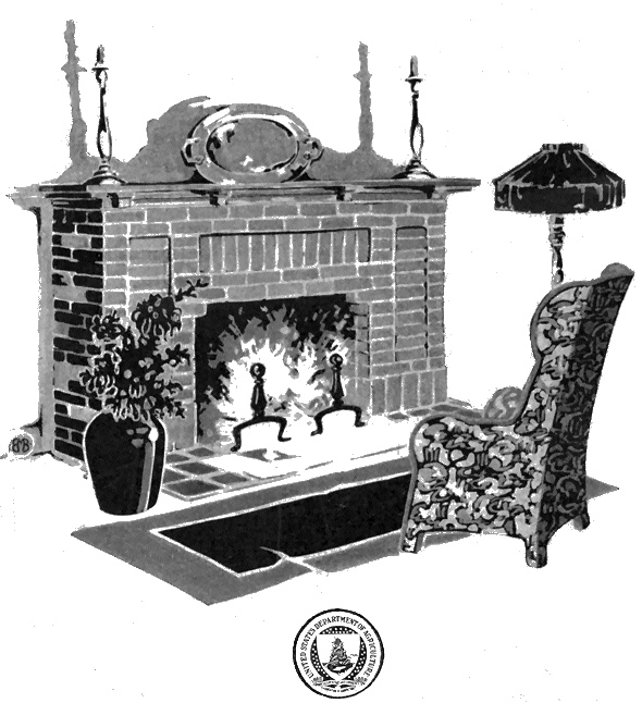 fireplace and seat