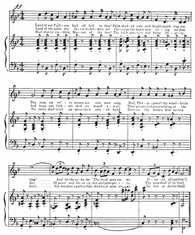 Musical score with lyrics.