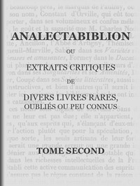 Analectabiblion, Tome 2 (of 2)