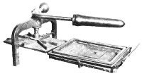 The Lapwai press, brought to Idaho in 1839 to produce the first book printed in the Northwest—an Indian primer. Courtesy of the Oregon Historical Society. See page 63.