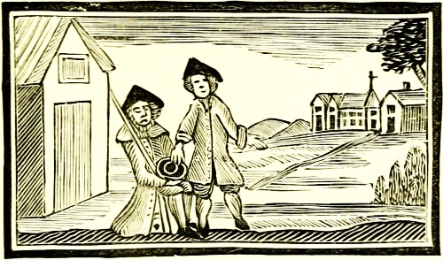 THE BLIND BEGGAR RECEIVING ALMS.