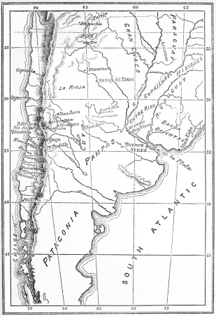 I.—Map of the Viceroyalty of La Plata and of the Kingdom of Chile, excluding Upper Peru and Southern Patagonia.