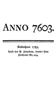 Anno 7603: Skuespil i 6 Acter