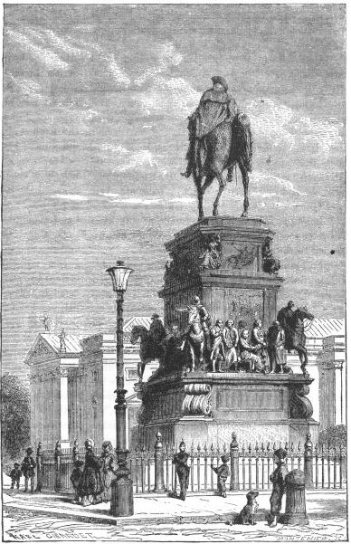 statue of man on horseback