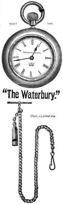 "The Waterbury" actual size chain 2/3 actual size