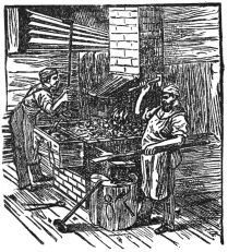 blacksmiths in shop