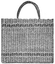 looks like woven tote, nothing that says Vassar