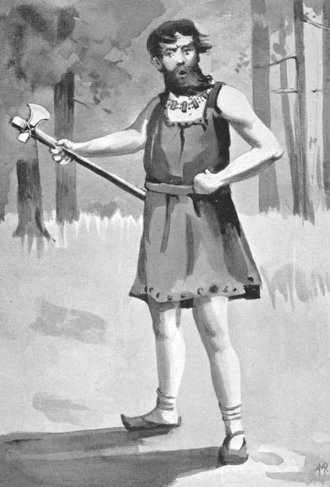 man holding an axe