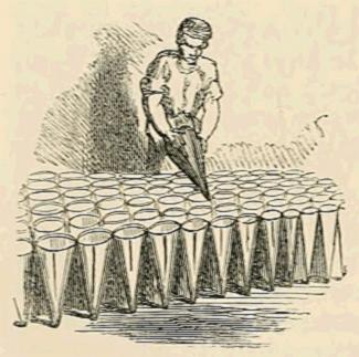 (‡ Filling Conical Pots.)