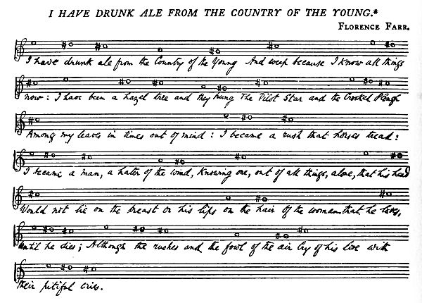 Music: I Have Drunk Ale from the Country of the Young