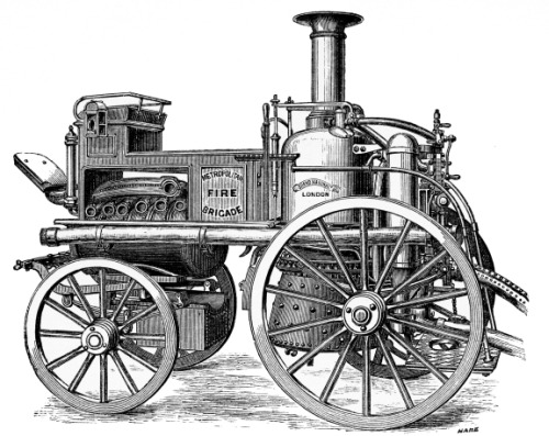 MESSRS. SHAND, MASON AND CO’S STEAM FIRE-ENGINE; AS USED BY THE METROPOLITAN FIRE BRIGADE.