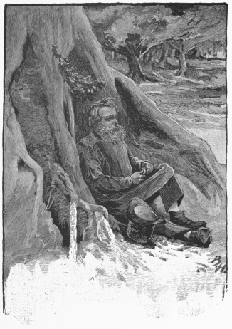 He is sitting and eating his dinner at the foot of his favourite oak.—P. 212.