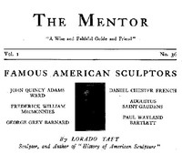 The Mentor: Famous American Sculptors, Vol. 1, Num. 36, Serial No. 36
