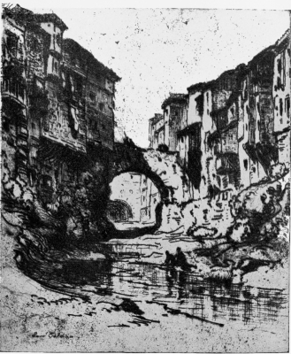 Image not available: ON THE DARRO.  From an etching by Samuel Colman.