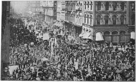 Image not available: CHICAGO STREET LIFE, WASHINGTON STREET AND WABASH AVENUE.