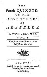 The Female Quixote; or, The Adventures of Arabella, v. 1-2