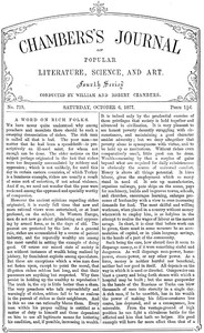 Chambers's Journal of Popular Literature, Science, and Art, No. 719
