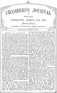 Chambers's Journal of Popular Literature, Science, and Art, No. 720, October 13, 1877图书封面