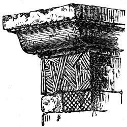 alt=Coping-stone, Roman ‘broaching’